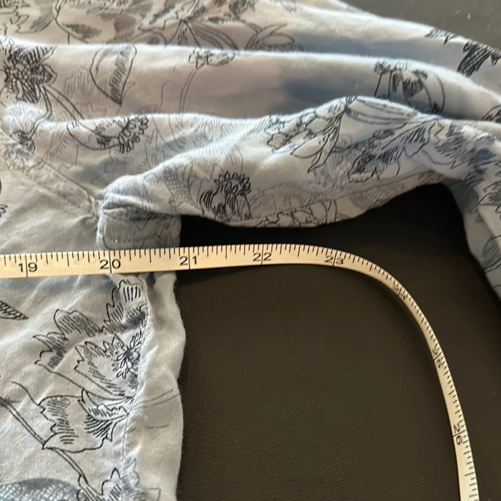 Vintage America Light Blue Floral Tunic - Picture 8 of 9